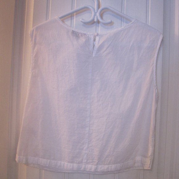 Smart Set Women's Crop Top Medium Cotton White - Picture 5 of 6